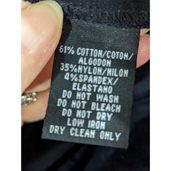 Kenneth Cole Women's Wide Leg Colorblock Cotton Blend Pants Size 2 - Picture 5 of 6